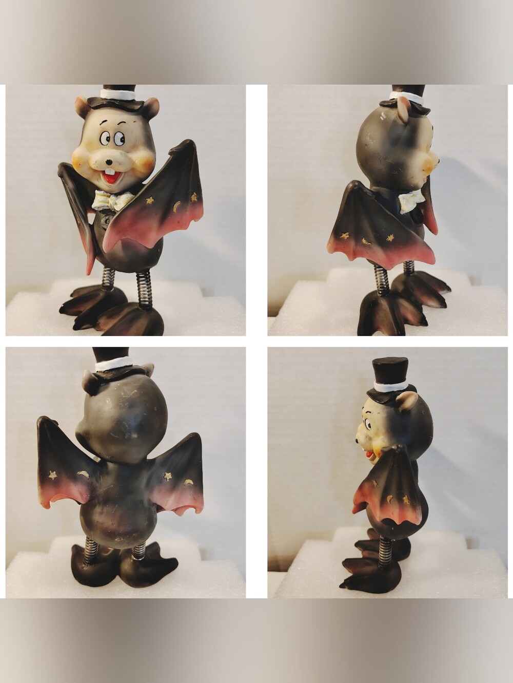 🦇 Bat 🦇 Figure w/Spring Legs Table Decor 6.5" Tall - Picture 4 of 5